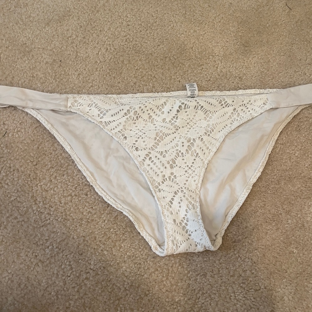 Aerie White bikini style swim bottoms